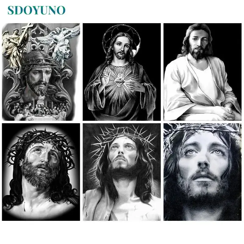 

SDOYUNO 40x50cm Painting By Numbers With Frame Pictures By Numbers Figure Painting Coloring By Number Wall Decor