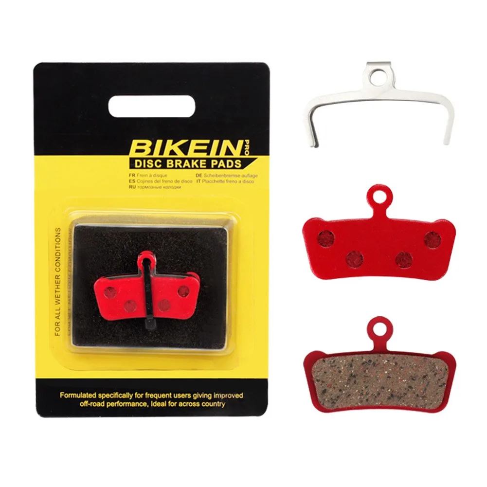 

1pair Metal Sintered Disc Brake Pads Red Ceramics MTB Road Bike Pads For -SRAM Guide Avid XO E7 E9 Trail Bicycle Accessories