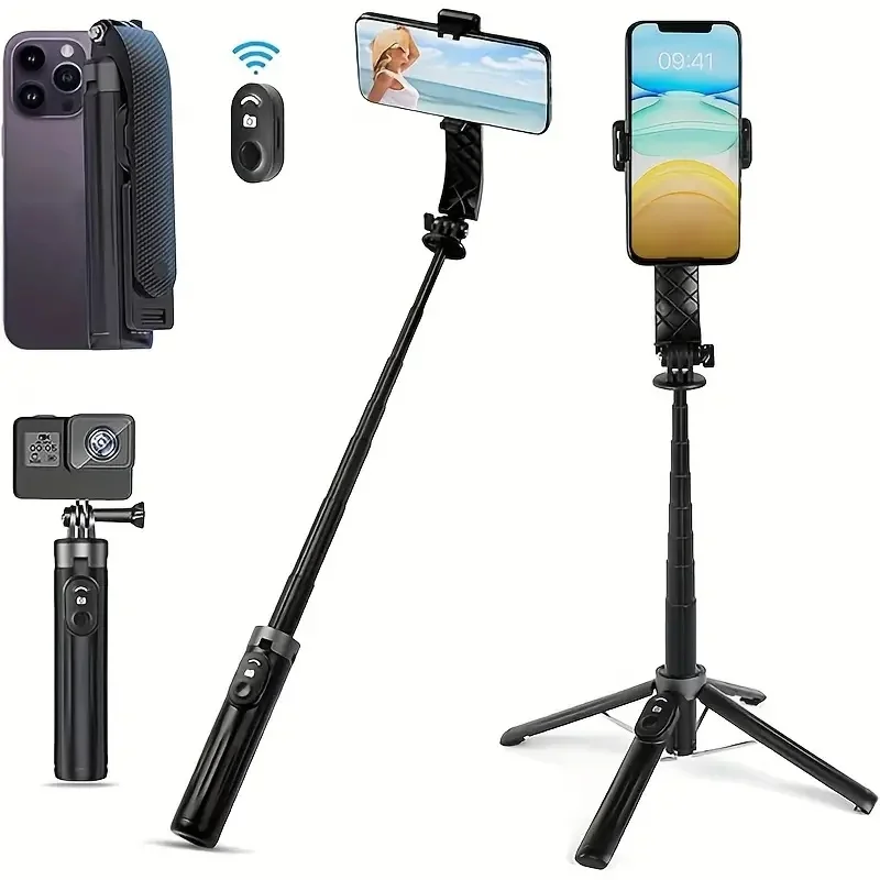 P07 Перезаряжаемая Bluetooth-палка Для Селфи Телеобъектив Телескопическая Подставка