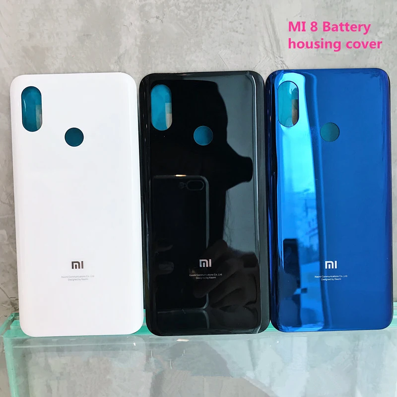 Стеклянная задняя крышка батарейного отсека для Xiaomi mi 8 mi8 панель корпуса Сменный