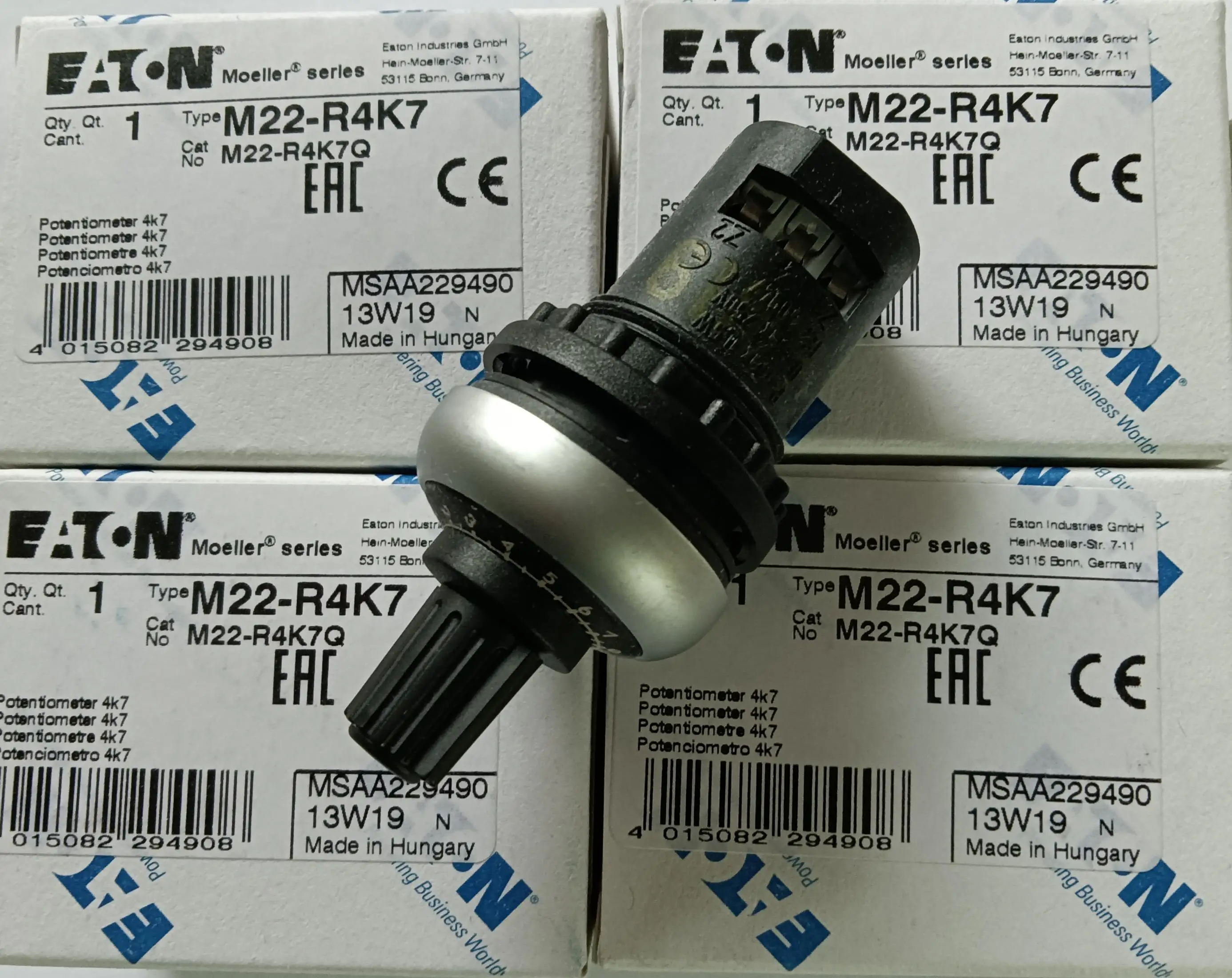 

Новый оригинальный Eaton M22-R4K7/M22-R10K переключатель ручки потенциометра