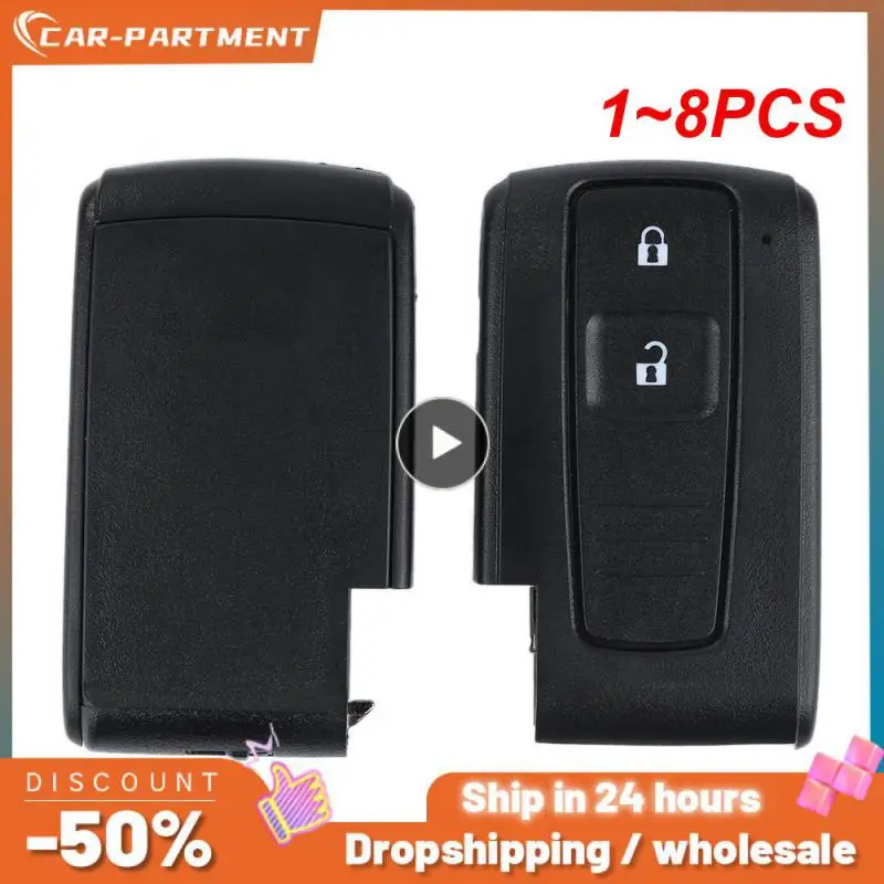 

1 ~ 8 шт., кнопочный умный дистанционный ключ, оболочка для Toyota Prius 2004-2009 Corolla Verso Camry + вставной ключ (Необрезанный