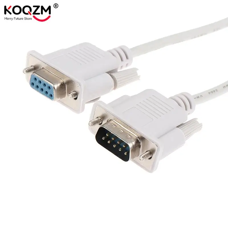

RS232 Cable To RS-232 DB9M To DB9F Male To Female DB9 9Pin Connector Serial Null Modem HDPE Insulation Extension Cable 1.5m