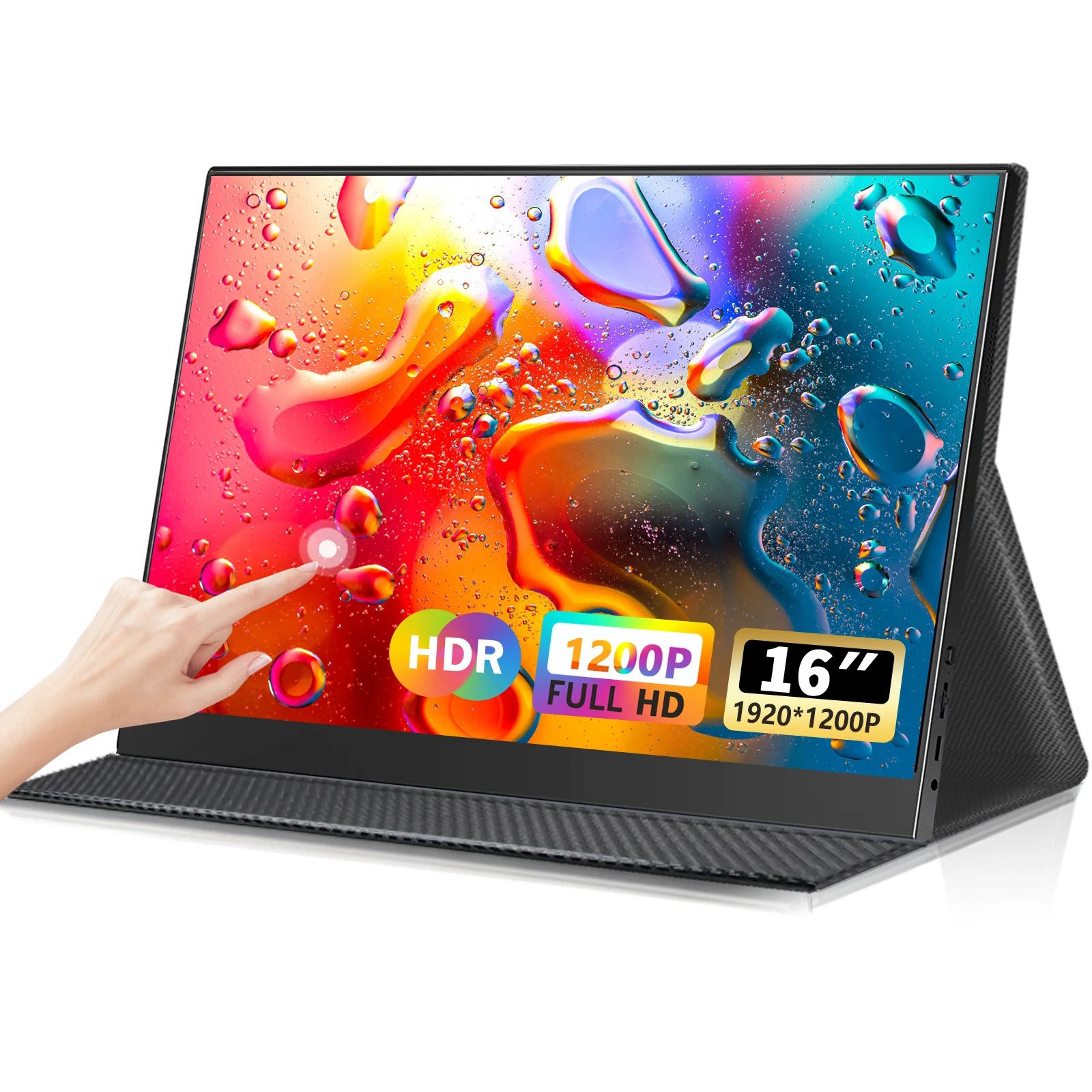 16 дюймов 1200P сенсорный портативный дисплей для игр IPS HDR 100sRGB экран для подключения к ноутбуку Mac смартфон XBOX PS4 PC series 16 дюймов 1200P сенсорный портативный дисплей для игр IPS HDR 100sRGB экран для подключения к ноутбуку Mac смартфон XBOX PS4 PC series