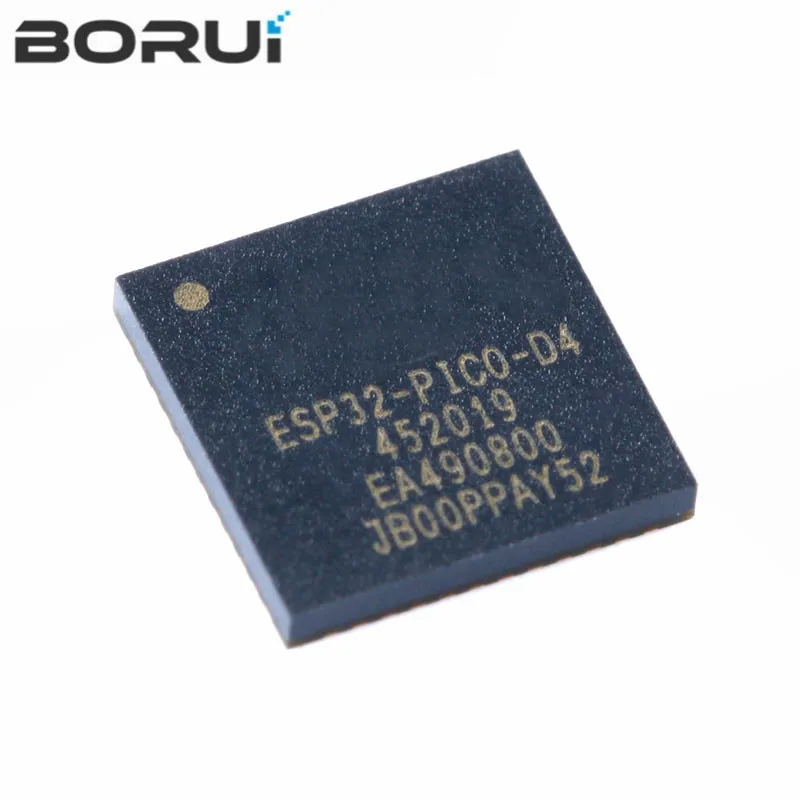 

5PCS ESP32-PICO-D4 QFN-48 Dual-core SMD 4MB WiFi Wireless BLE Bluetooth-compatible MCU Wireless Transceiver Chip ESP32 PICO D4