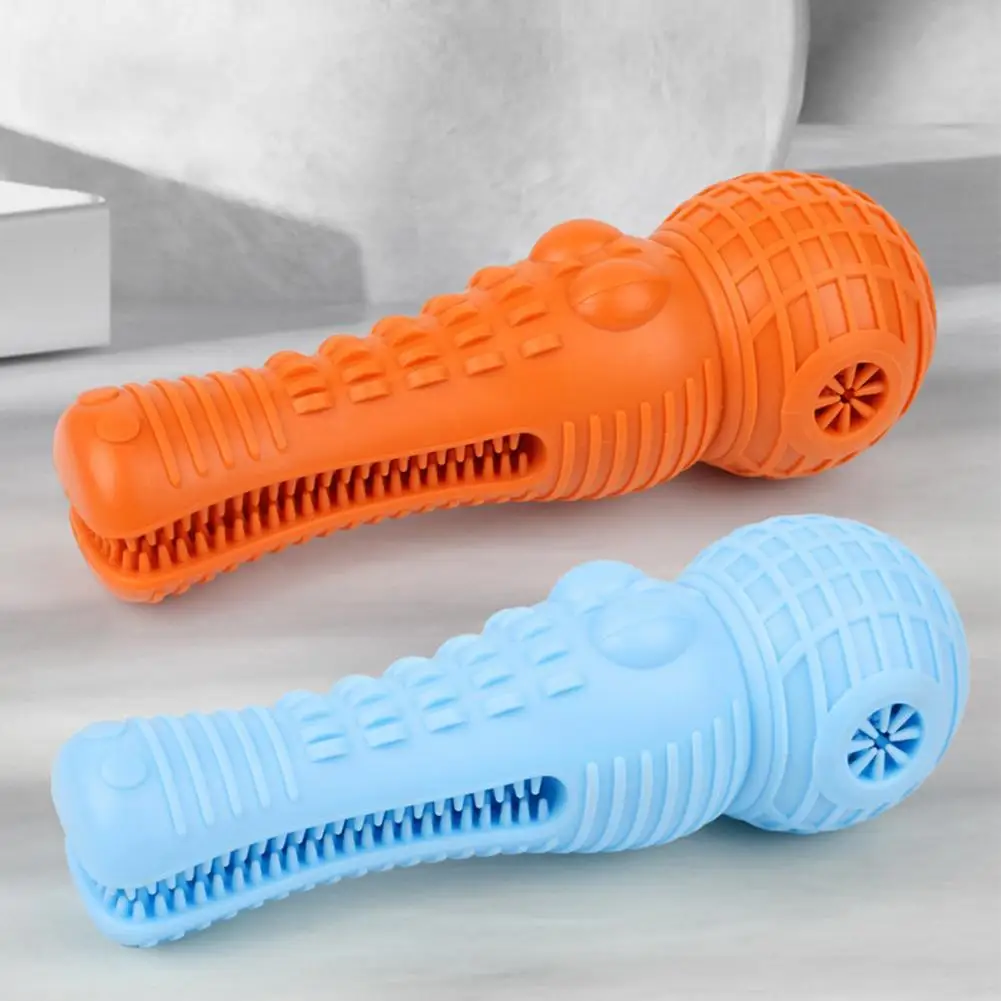 

Dog Teething Toy Multi-purpose Built-in Sounder Dog Chew Toy TRR Simulation Crocodiles Puppy Cleaning Teeth Chew Toy