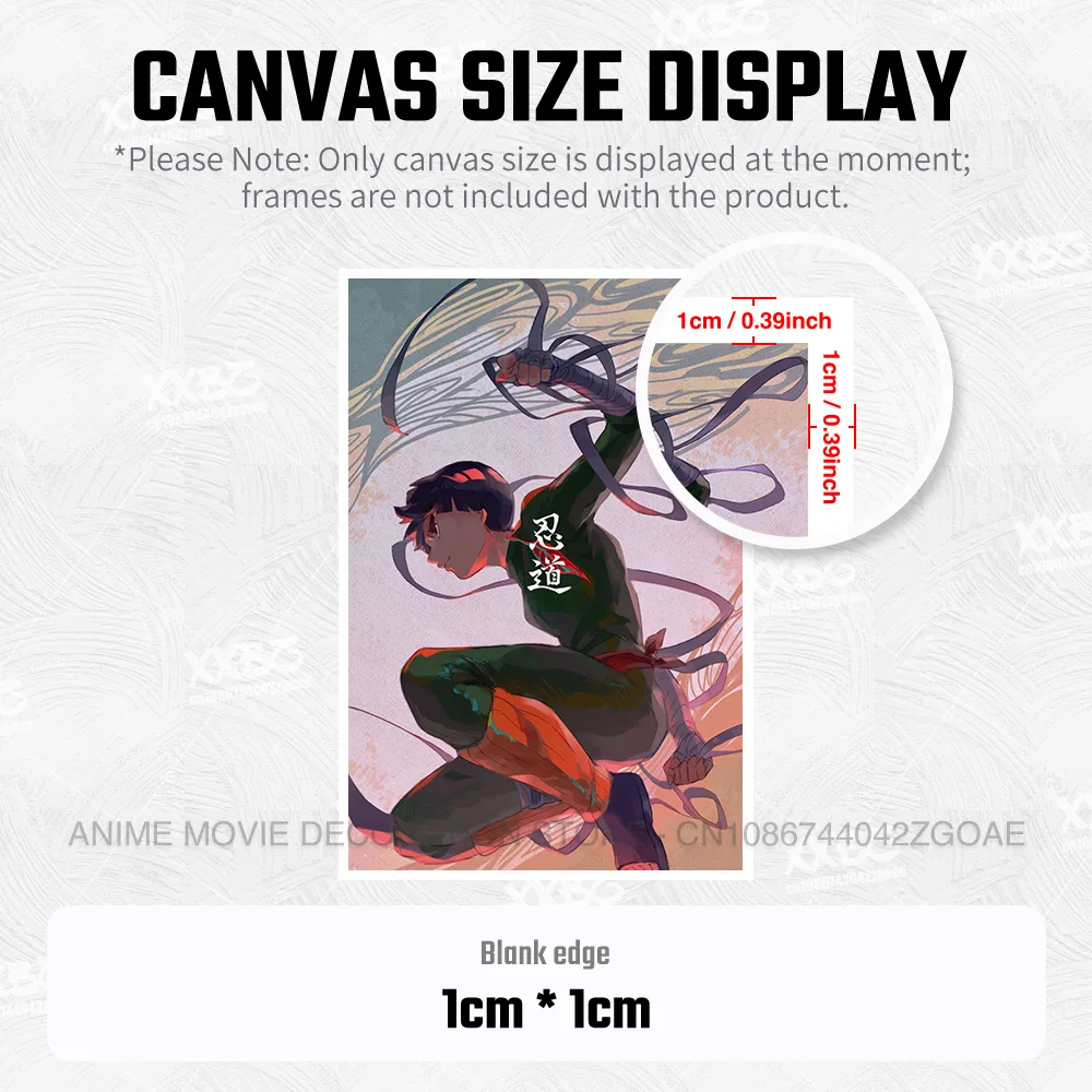 Картина на холсте Наруто украшение для дома Jiraiya Рок Ли настенное искусство Hatake