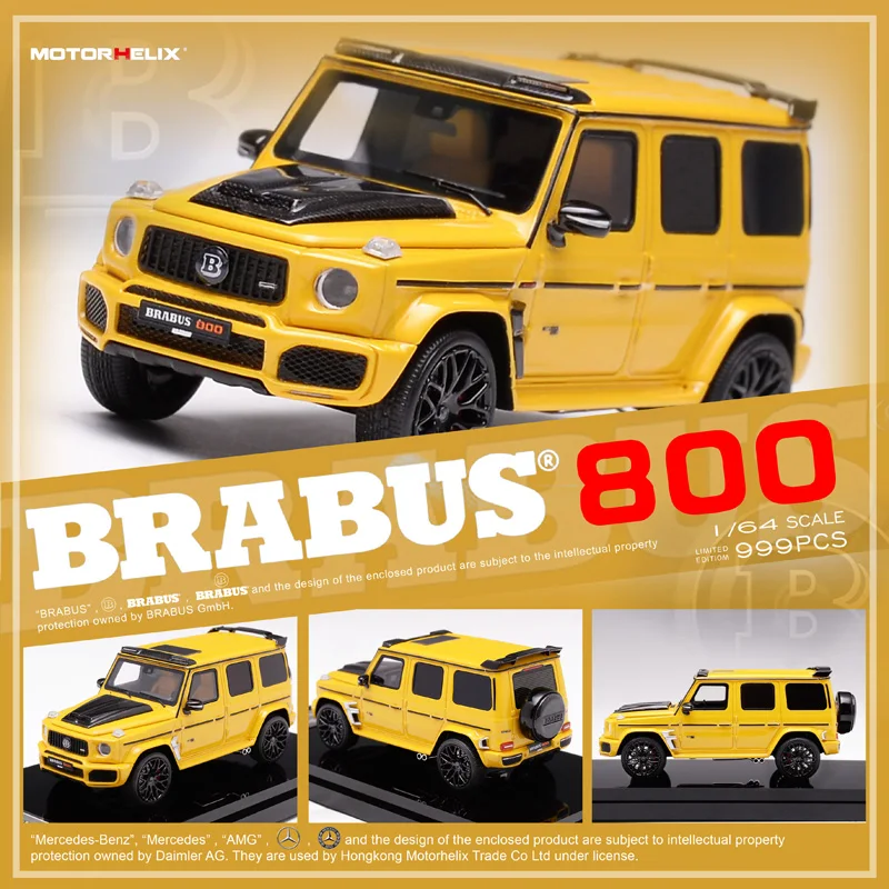 

Motorhelix MH Limited 1:64 Brabus 800 Big G New SUV Resin Simulation Static Car Model