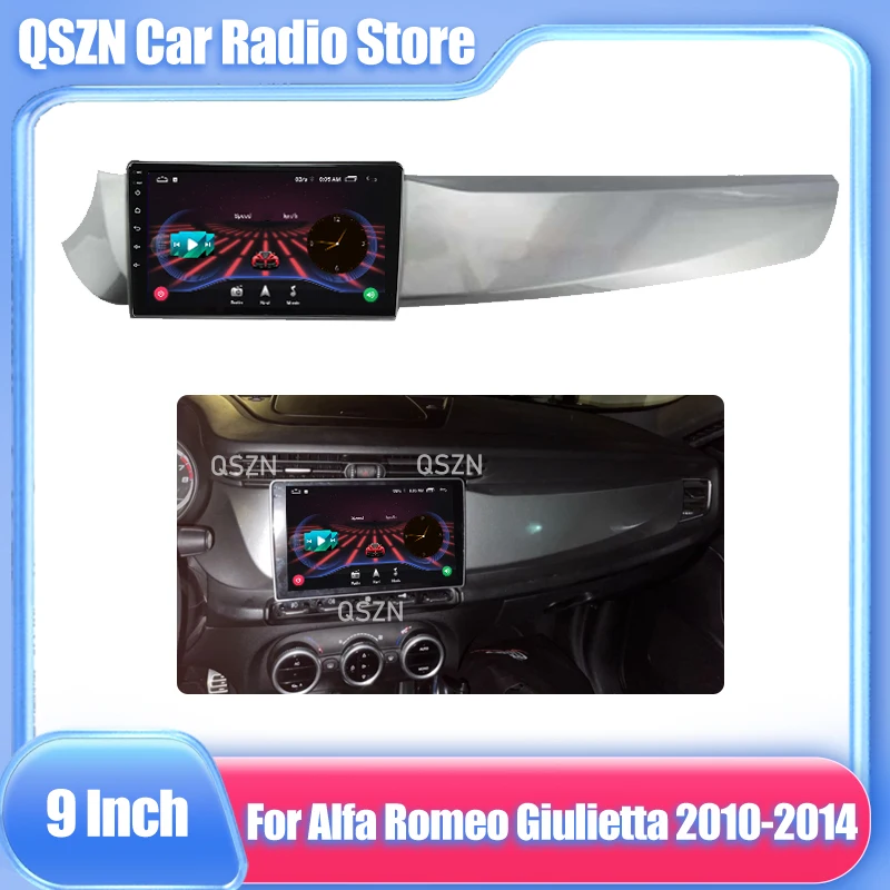 

Головное устройство 2 Din Android, автомобильная радиоустановка, рамка для Alfa Romeo Giulietta 2010-2014, автомобильная стереопанель, пластиковая панель, облицовочная панель