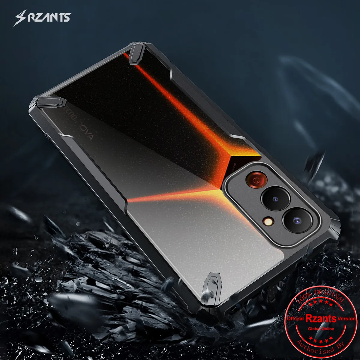 

Rzants For Tecno Pova 4 Full Clear Case Crystal Cover Ultra Slim Thin Casing Camera Protection Phone Shell