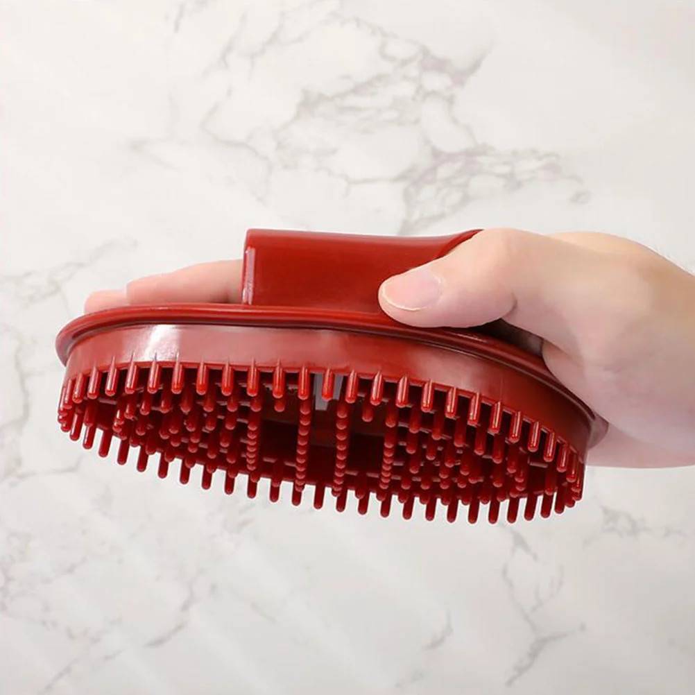 

Massage Brush Silicone Body Scrubber Acupoint Comb Tool Relax Head Massager Hair