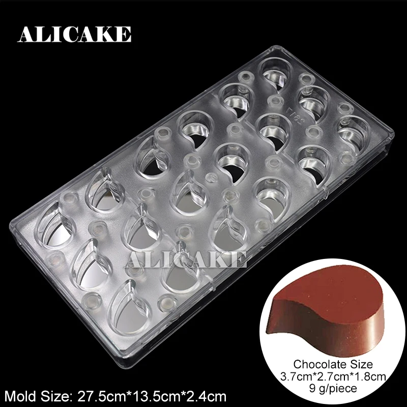 

Water Droplet Polycarbonate Chocolate Molds Candy Fondant Forms Professional Tray Mold Cake Baking Pastry Confectionery Tools