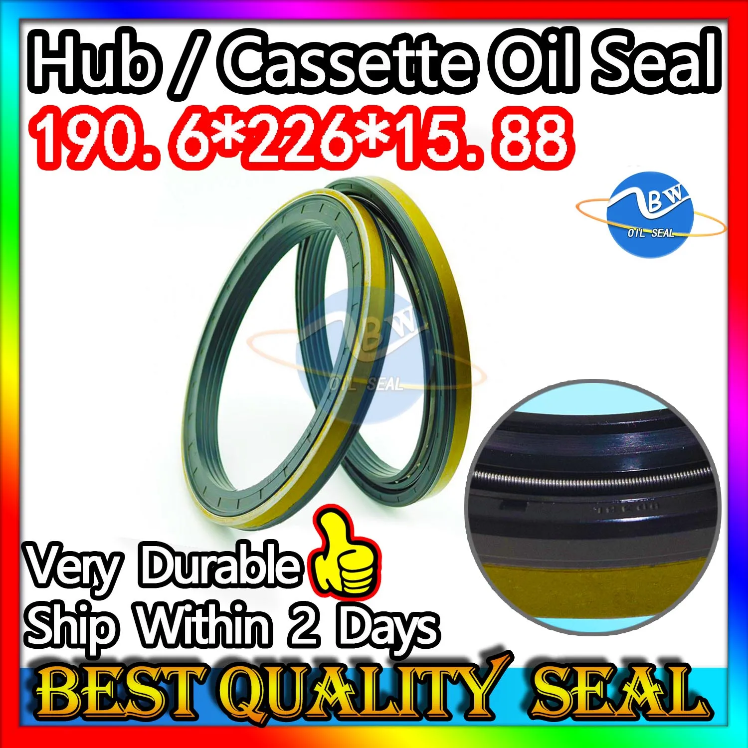 

Cassette Oil Seal 190.6*226*15.88 CR75052 Hub Oil Sealing For Tractor Cat High Quality 190.6X226X15.88 CR75052 Hydraulic Gasket