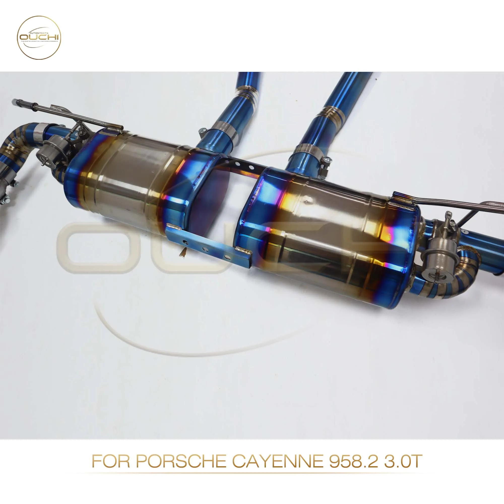 Выхлопная система OUCHI Titanium Catback для Porsche Cayenne Turbo 958 4 8 T глушитель с клапаном
