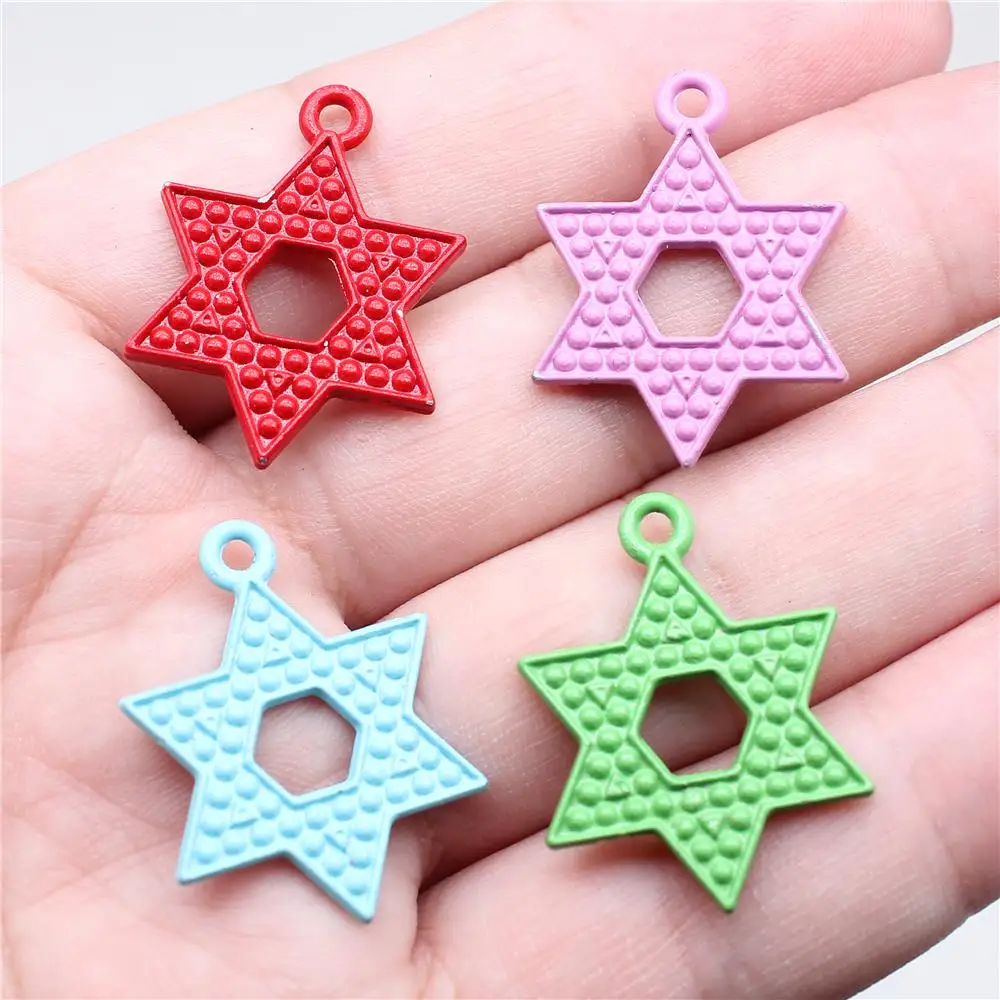 

10 шт., 4 цвета, звезда оформления украшений