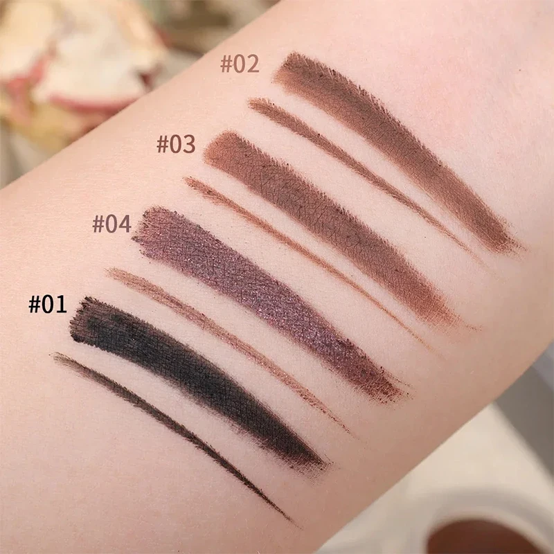 Быстросохнущая подводка для глаз гель-крем бровей с кисточкой водостойкая