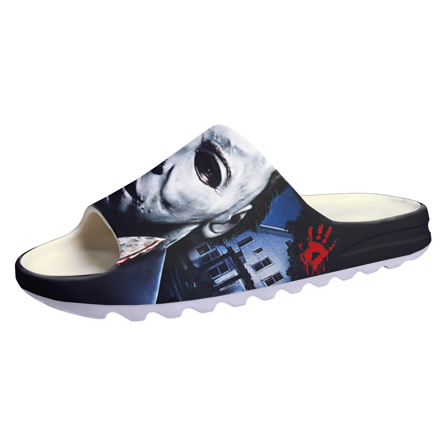 Movie Michael Myers Soft Sole Sllipers Home Clogs Horror Halloween Custom Water Shoes Mens Womens Teenager Step in Sandals