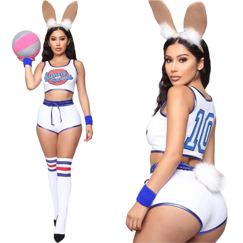 Hottie Bunny Cheerleader костюм команды школьная форма для спортивных соревнований девочек