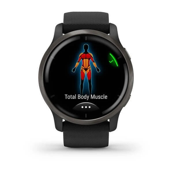 Смарт часы Garmin VENU 2 черные с серым безелем Smart Watch Venu GPS Wi-Fi Black Slate WW 010-02430-11 |