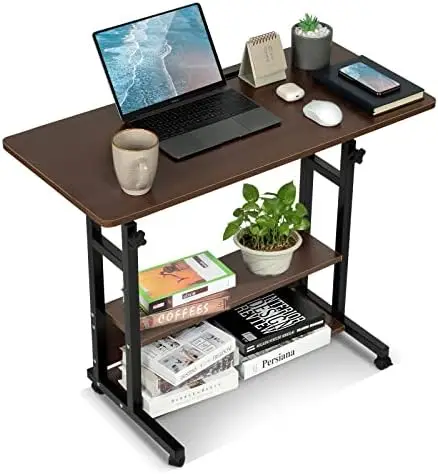 

Стол компьютерный с регулируемой высотой, маленький офисный стол для ноутбука с хранилищем для небольших помещений, компьютерный столик для дивана, спальни, мобильных телефонов