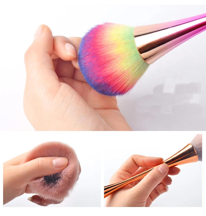 2020 Красивая функциональная косметика щетки для макияжа дизайн ногтей пушистая