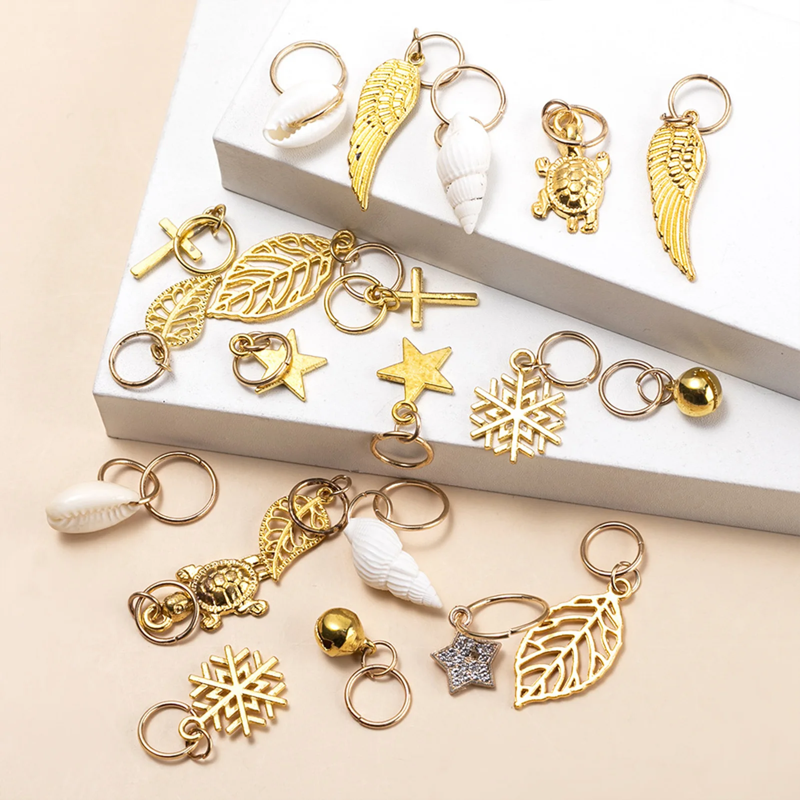 

Металлические листья ракушки Подвески смешанные стильные металлические волосы для ожерелья браслета серьги NIN668