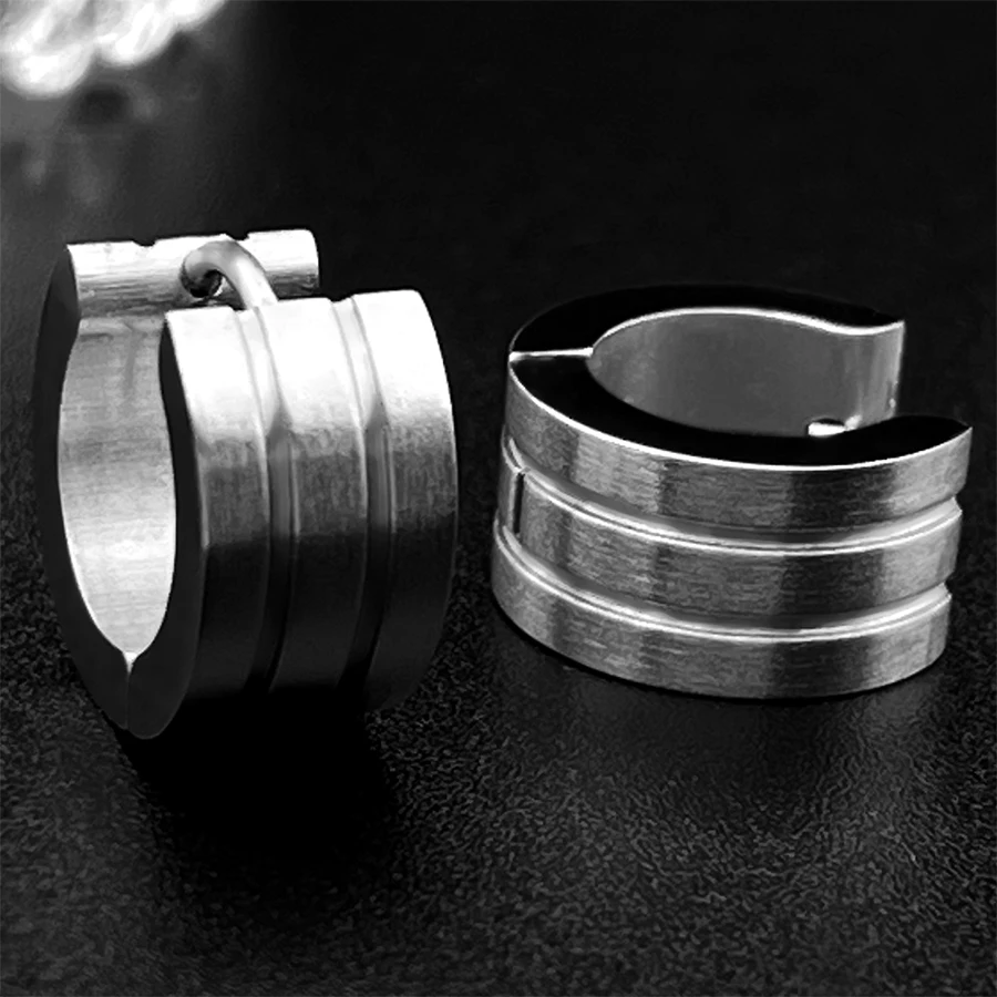 Гипоаллергенные серьги из титановой стали 1 пара