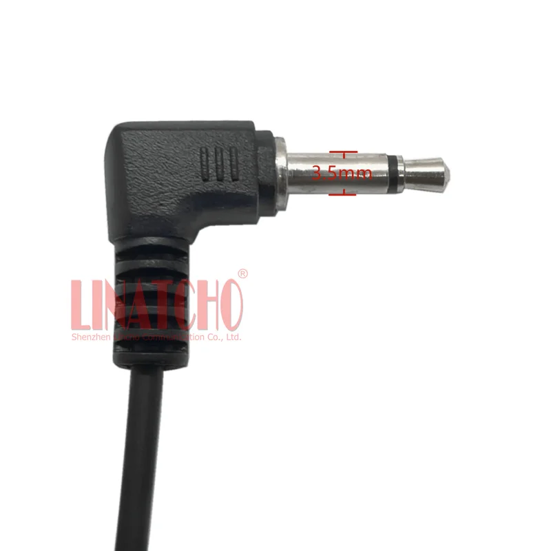 Radio Walkie Talkie Speaker Microphone Acoustic Tube 3.5mm Listen Only Earphone