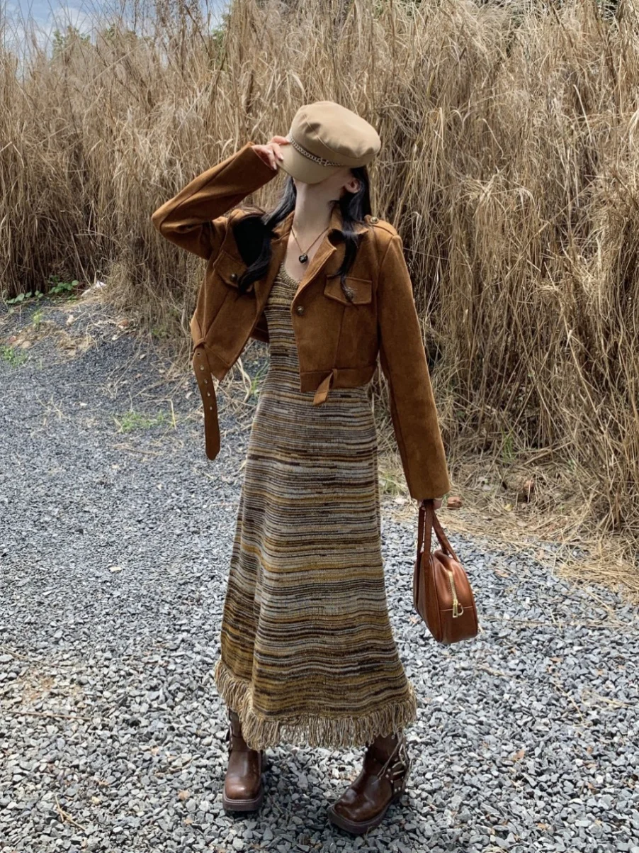 Осень-зима 2023 новая внутренняя одежда французская с кисточками для похудения