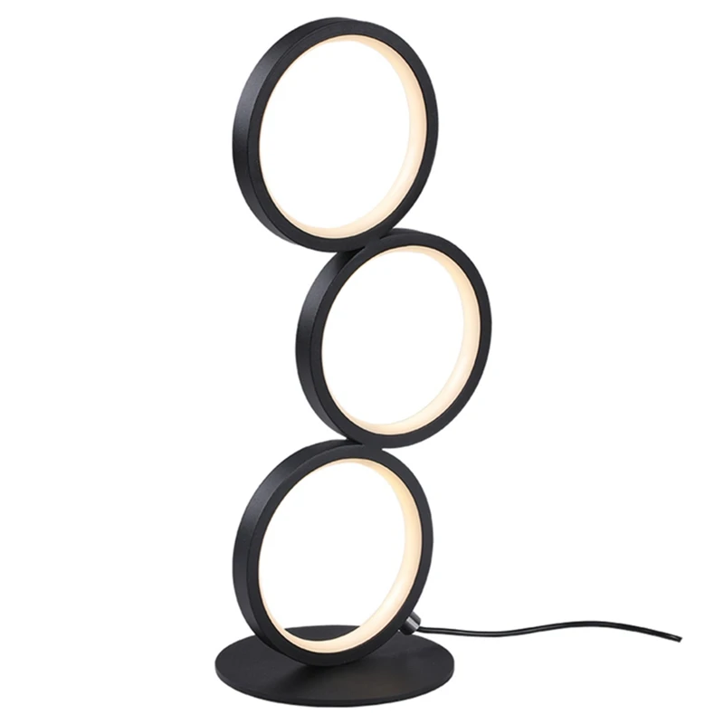 

1PC Black Modern Spiral Table Lamp Touch Sensor Stepless Dimming Brightness Bedside Lamp For Living Room Bedroom Office EU Plug