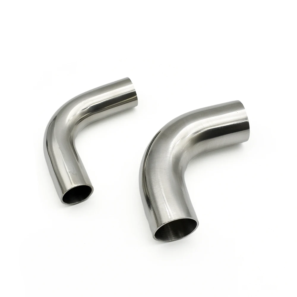 Санитарный фитинг из нержавеющей стали с углом 90 градусов 19-108 мм SS304/316 удлинение