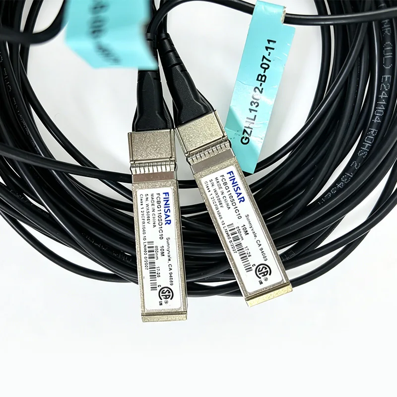 Фото Оптический кабель AOC 5/30 метров, активный, 25 Гбит/с/10 Гбит/с, SFP, многомодовый, 850 нм, LC, SFP+10G-AOC для Finisa, Hisense, MikroTik №2