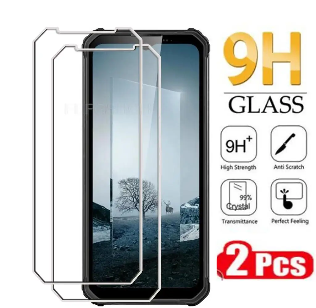 

2PCS Original Protection Tempered Glass FOR Oukitel WP22 6.58" OukitelWP22 WP 22 Screen Protective Protector Cover Film