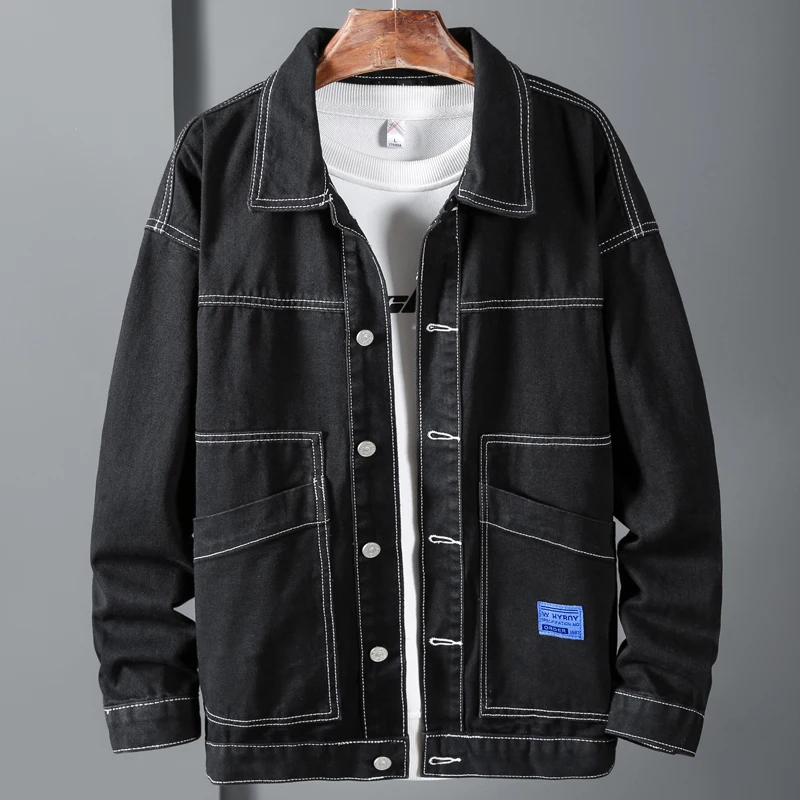 Мужская куртка-бомбер Новинка весна-осень 2022 джинсовая куртка в Корейском стиле