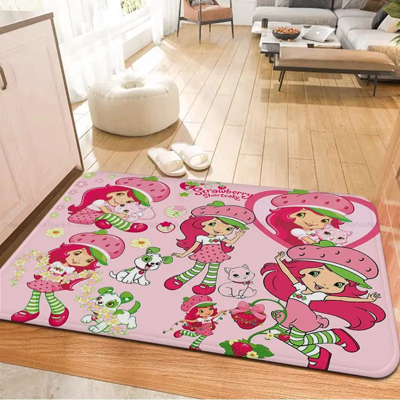 Ковер для маленьких клубничных девушек нескользящий современный ковер прихожей
