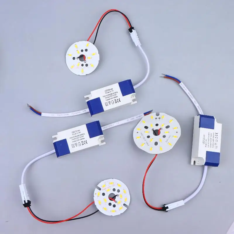 Фото Светодиодная лампа высокой яркости 5730SMD, круглая, 3-36 Вт, с драйвером питания №2