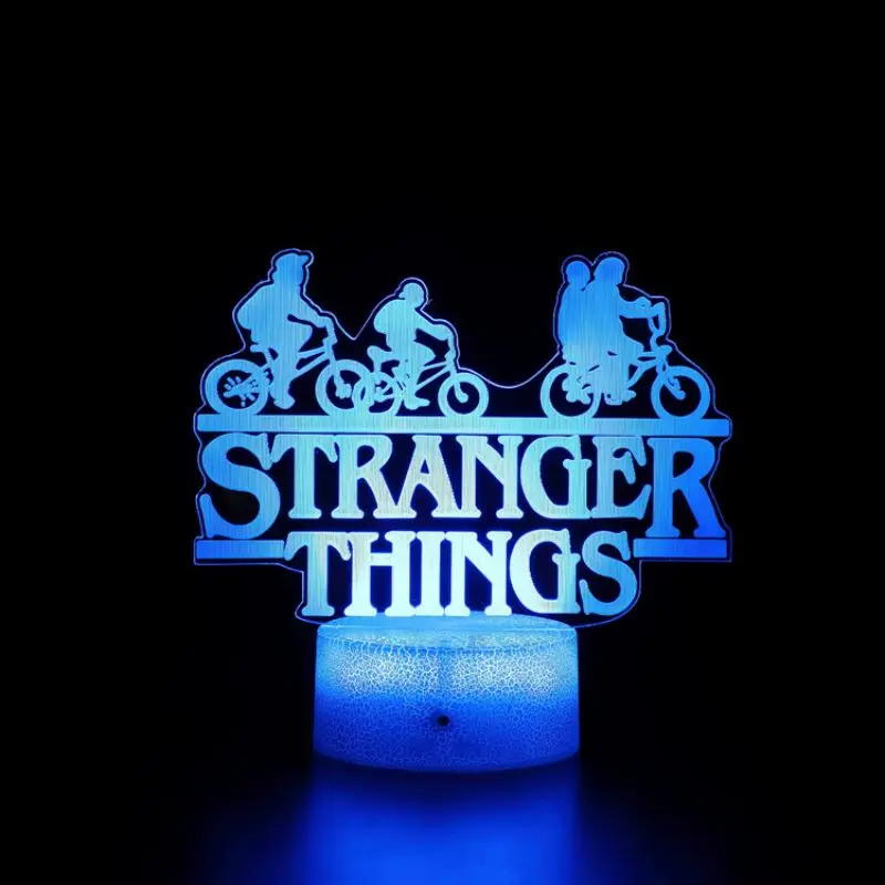 

Stranger Things American Web TV Series 3D Led Night Light Touch Sensor Bedroom Decor Nightlight Table Lamp Best Gift