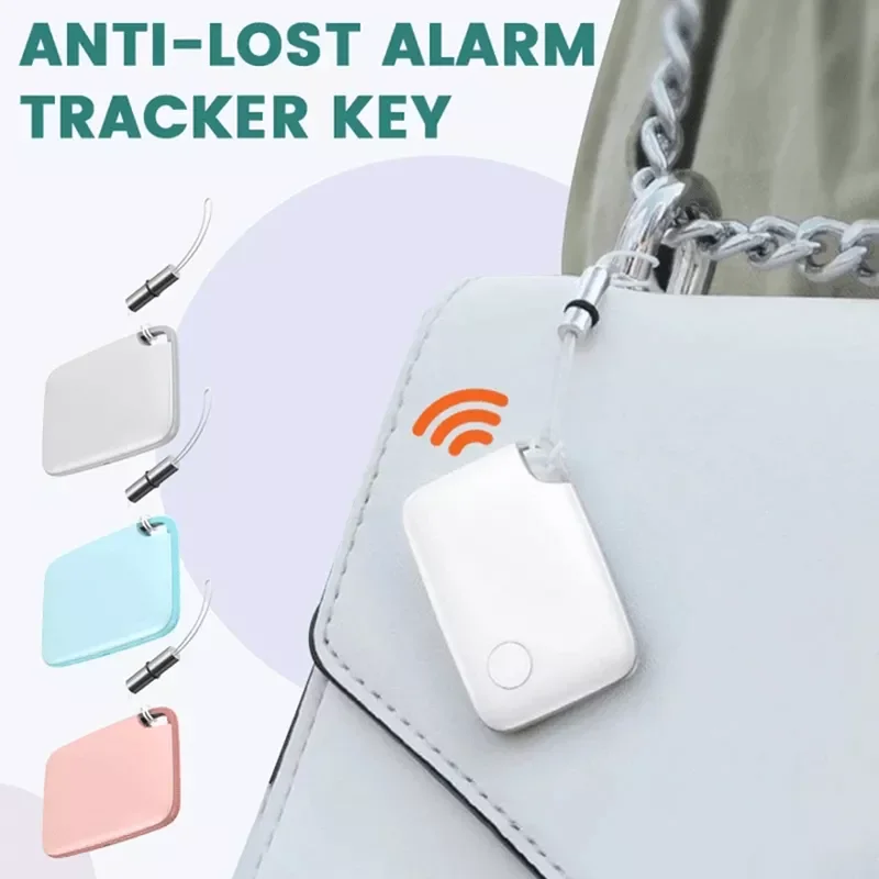 

Smart Anti-Lost Alarm Tracker with Lanyard Mini Locator App Track Bluetooth-Compatible Smart Anti-Lost Alarm for Key Wallet