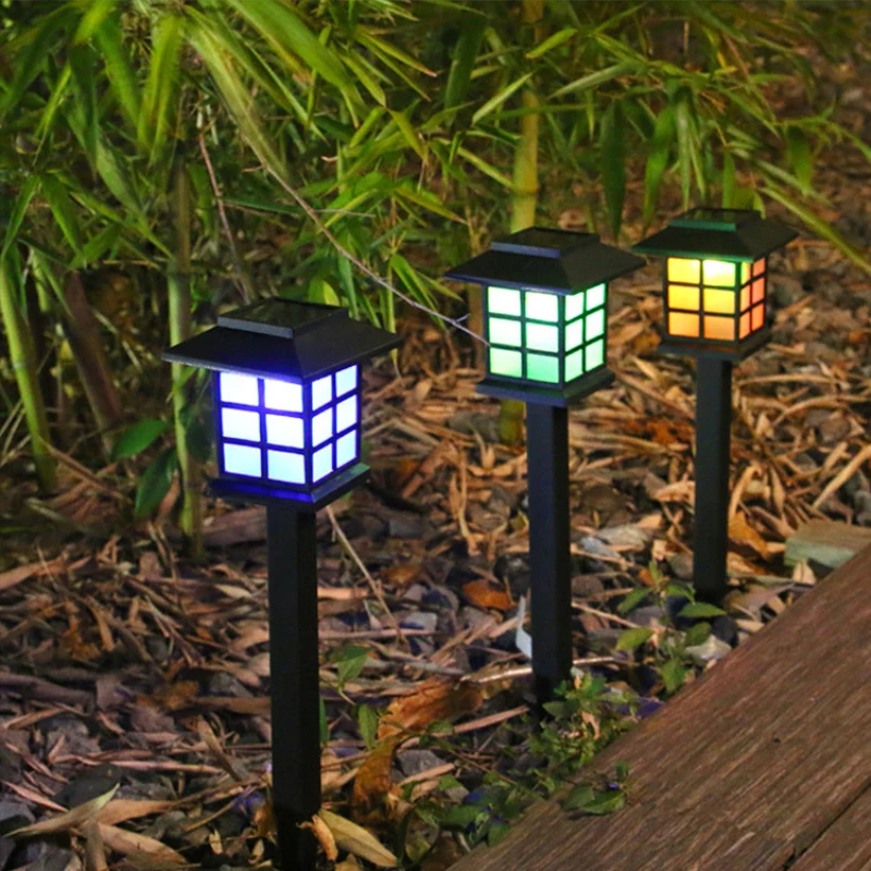 

LED Solar Garden Light Outdoor Solar Powered Lawn Lamps Lantern Waterproof Landscape Lighting For Pathway Patio Yard Lawn Decor