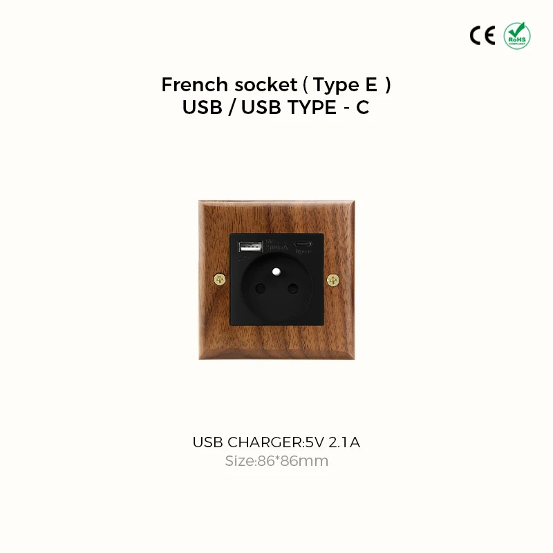 

AVOIR Ретро черные ореховые выключатели