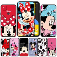 case cover for google pixel 5a 4a 3 4 xl 5 6 pro 4g 5g cell back capinha print matte luxury disney mickey mouse minnie minerva