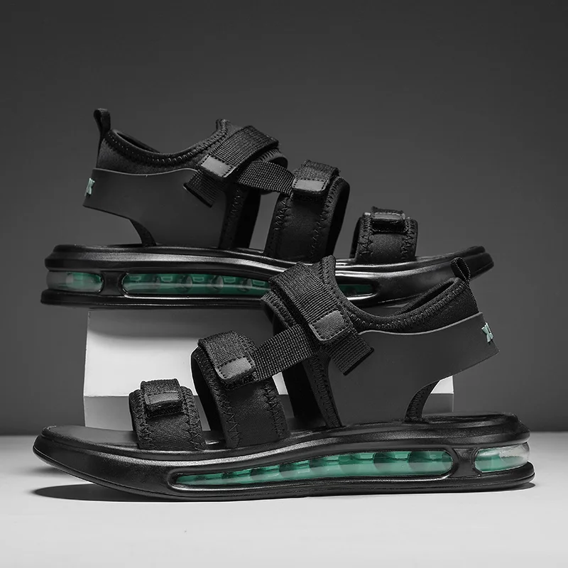 

2022 Summer Men Air Cushion Sport Sandals Soft Outdoor Casual Beach Shoes Breathable Slipper Platform Sneakers