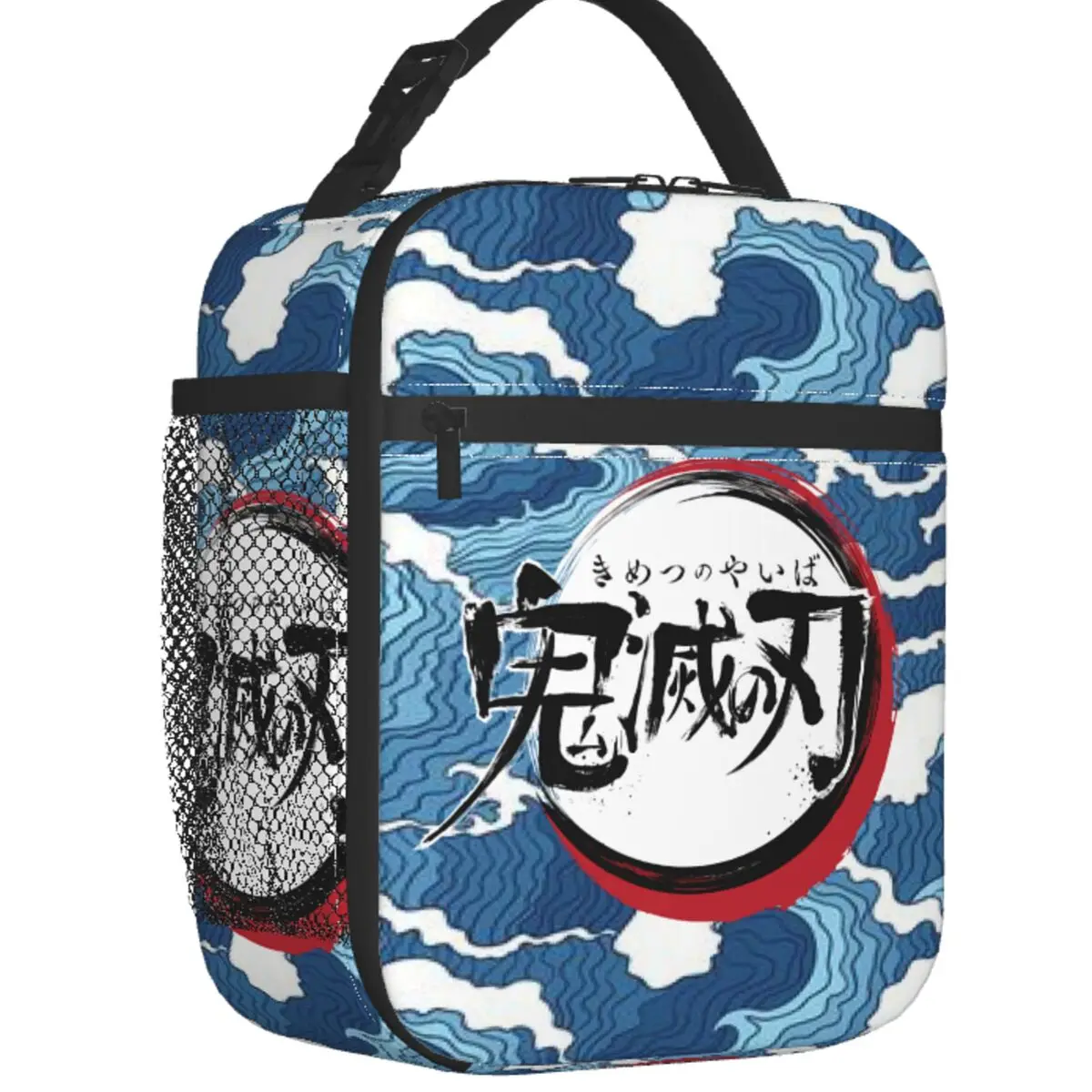 

I Am A Demon Slayer Thermal Insulated Lunch Bags Kimetsu No Yaiba Anime Manga Portable Lunch Tote Picnic Multifunction Food Box