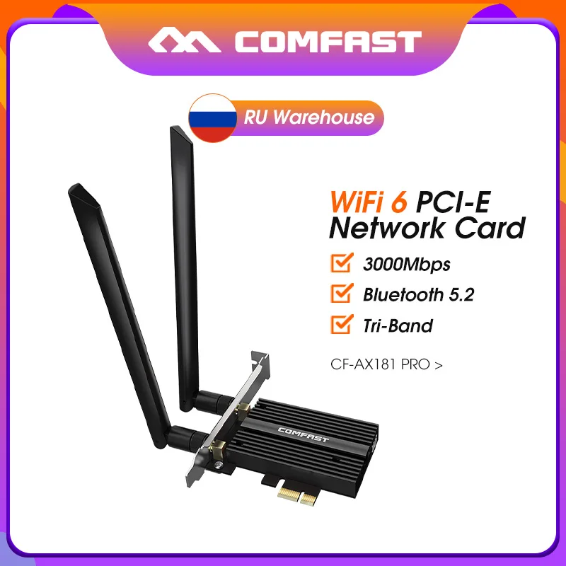 

2023 Tri band Informati-on AX210 and RZ608 wireless WiFi 6E 802.11AX 5374M 3000M desktop PCIE wireless network card Bluetooth