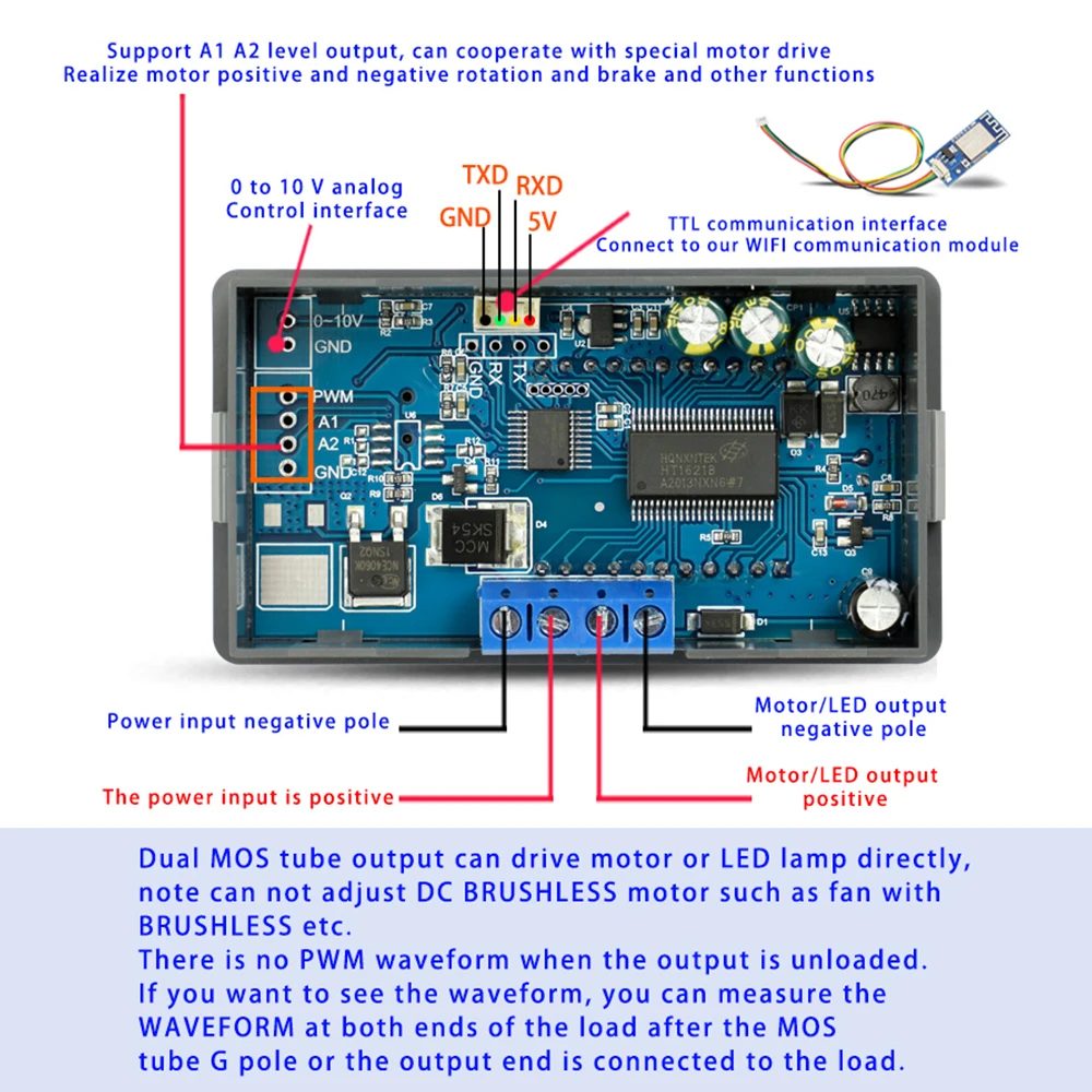 Устройство управления скоростью двигателя Регулируемая яркость светодиодный