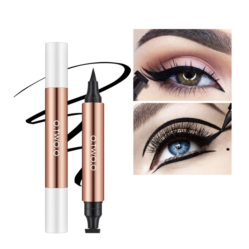 

Eyeliner Stamp Black Double-Ended Liquid Eye Liner Pen Waterproof Long-Lasting Drop Shipping