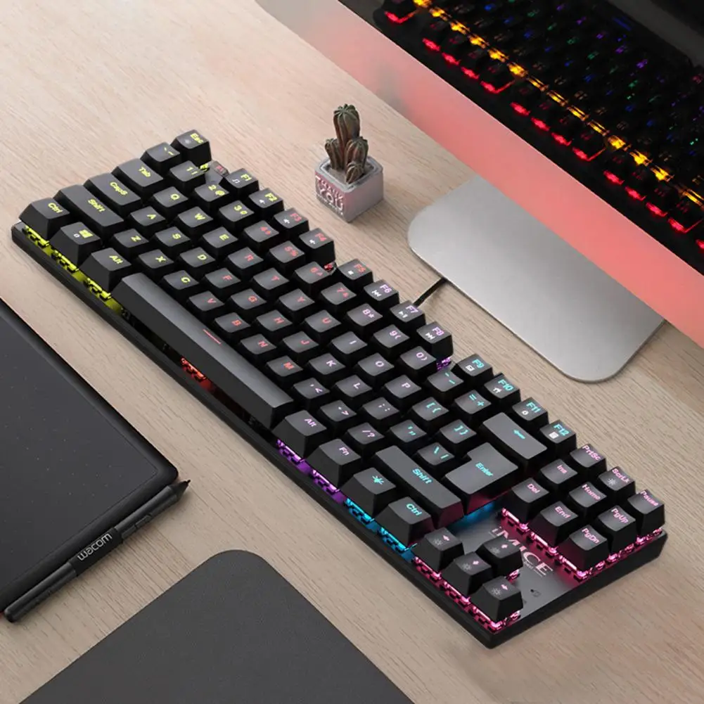 

Проводная игровая клавиатура для компьютера, 87 клавиш