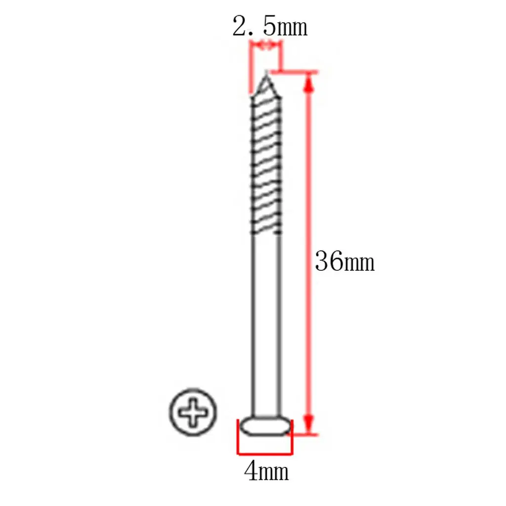 50 шт. монтажный винт звукоснимателя для бас-гитары замены звукоснимателей JB P90