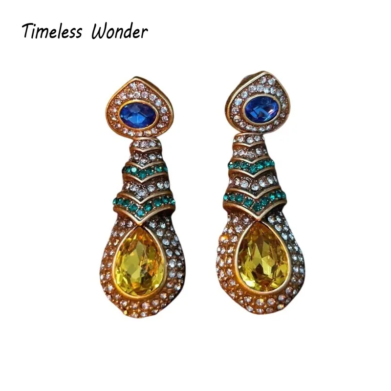 Серьги-кисточки с геолистьями и цепочками в стиле ретро