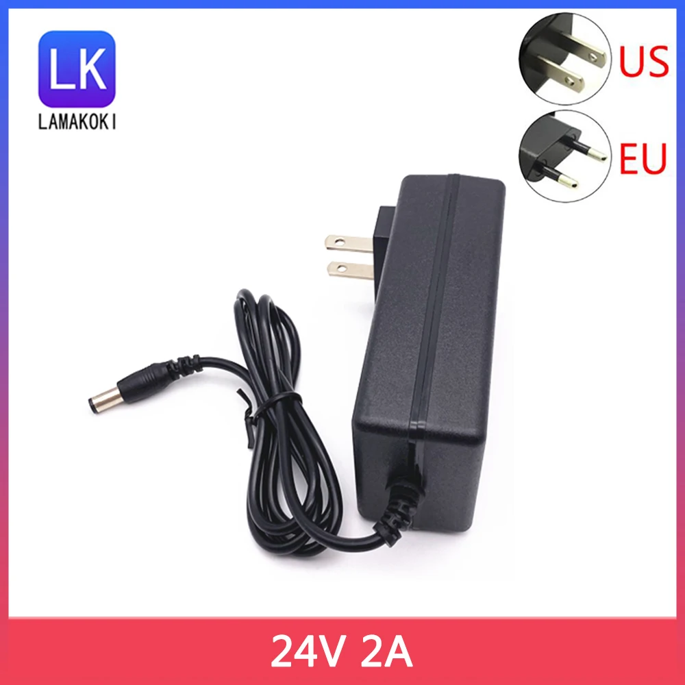 

Wall-mounted DC 24V 2A Power Adapter DC 24V 2A Switching Power Supply Module 24V 1.5A 1A LED Light
